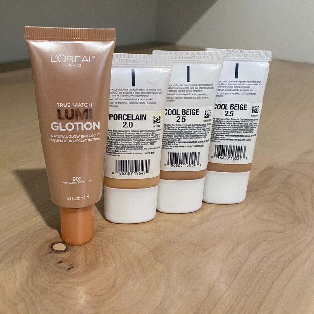 Lumi glotion and Neutrogena cc cream